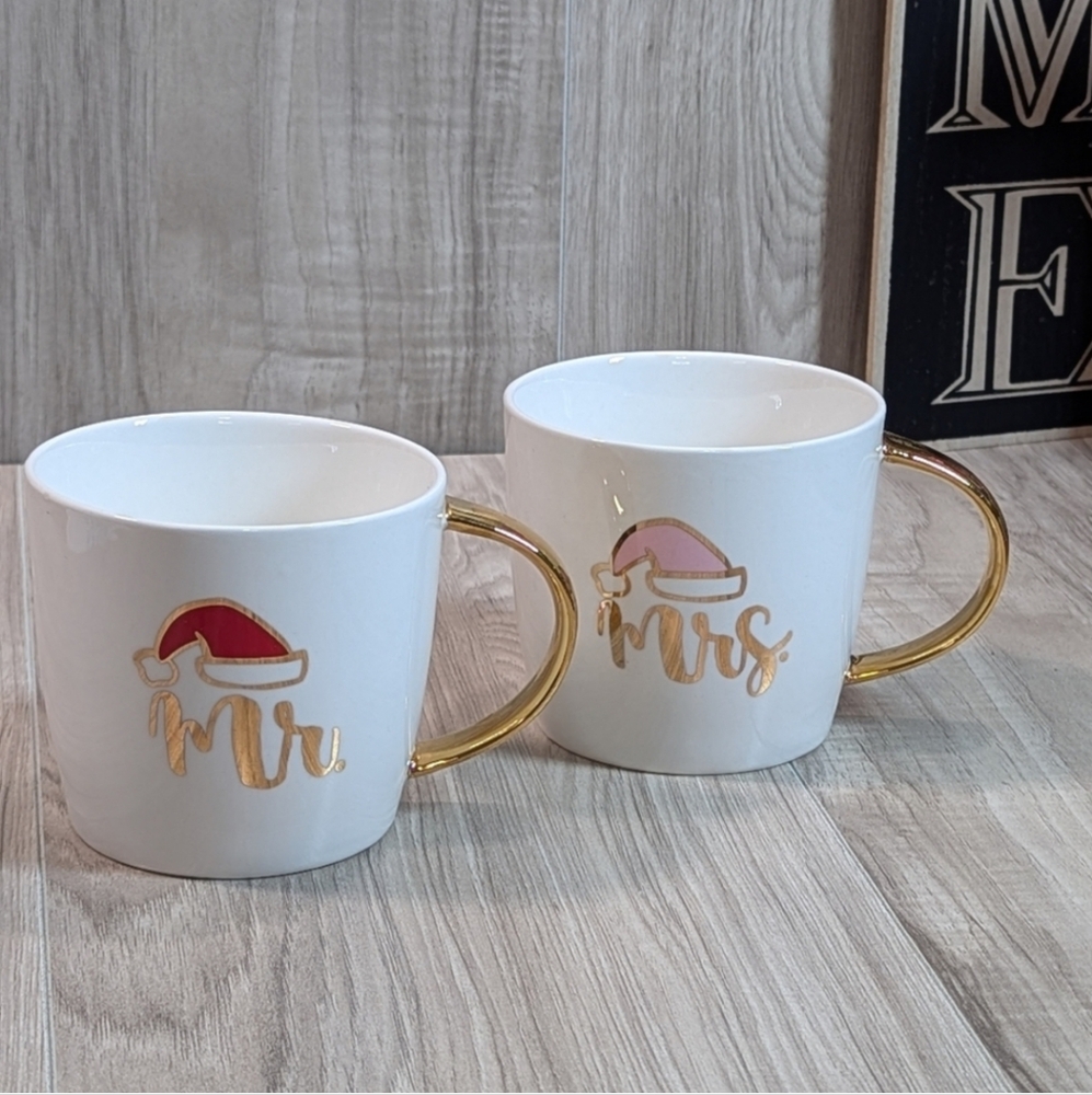 Christmas Coffee Mugs (2) His & Hers Holiday